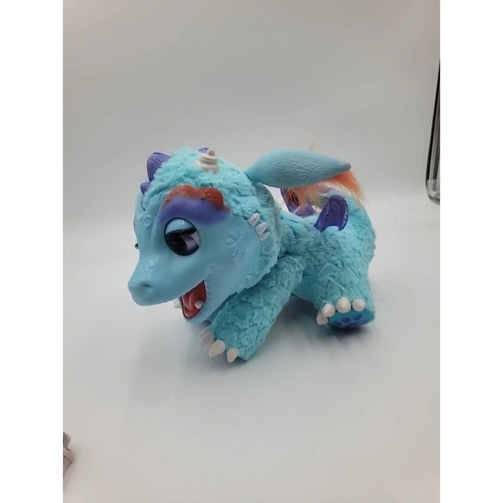 FurReal Friends‎ Torch My Blazin Dragon Interactive Plush Toy Blue B5142 Hasbro